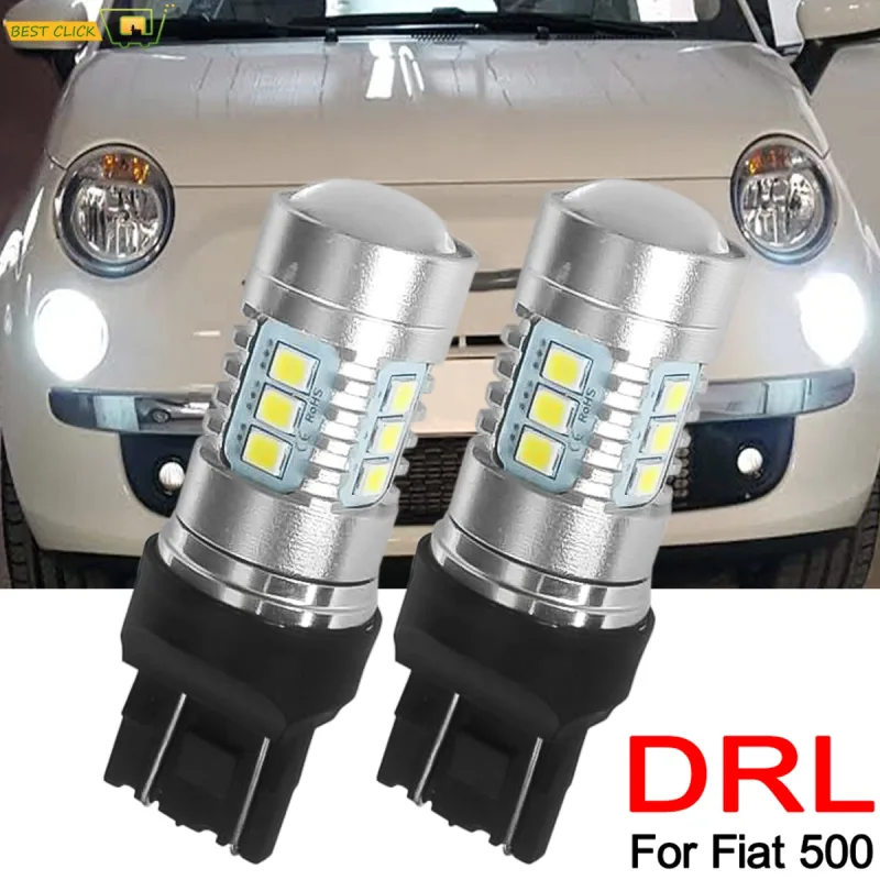 XUKEY LED Headlight Bulbs 12V T20 7440 582 White 6000K for Fiat 500 image 1