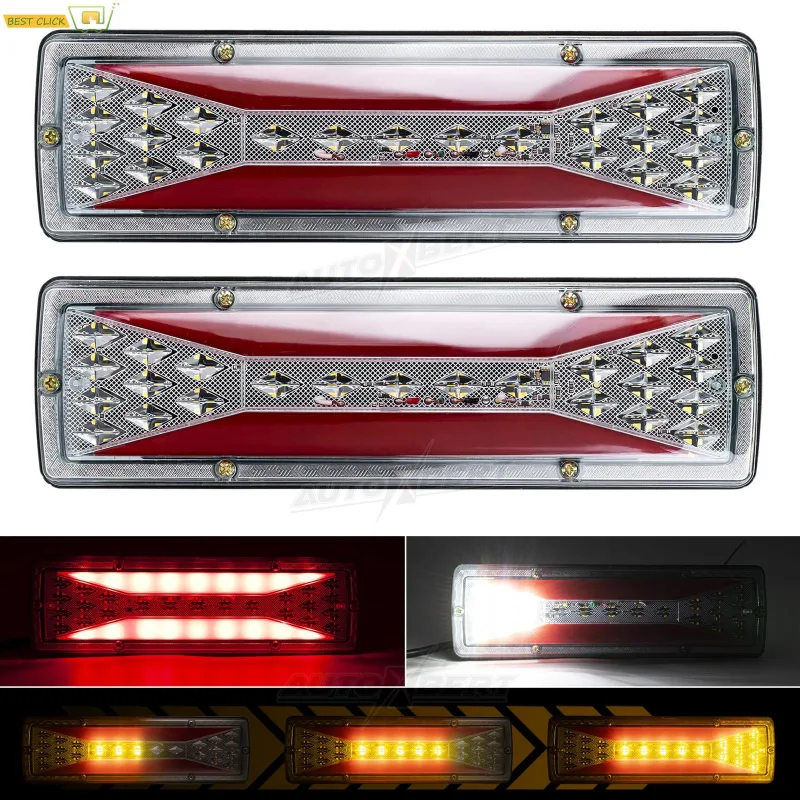 2x LED Trailer Rear Lights 12V image 1