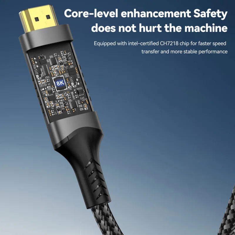 8K@60Hz USB C to HDMI 2.1 Cable 4K@144Hz 2K@240Hz Type C to HDMI 4K 8K Cord Support HDCP 2.3/HDR10 Thunderbolt 3/4 Compatible - image 5