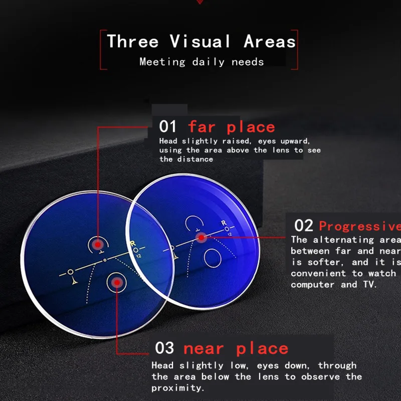 Intelligent Multifocal progressive reading glasses for men women near and dual-use Anti-Blue Light automatic adjustment  image 2