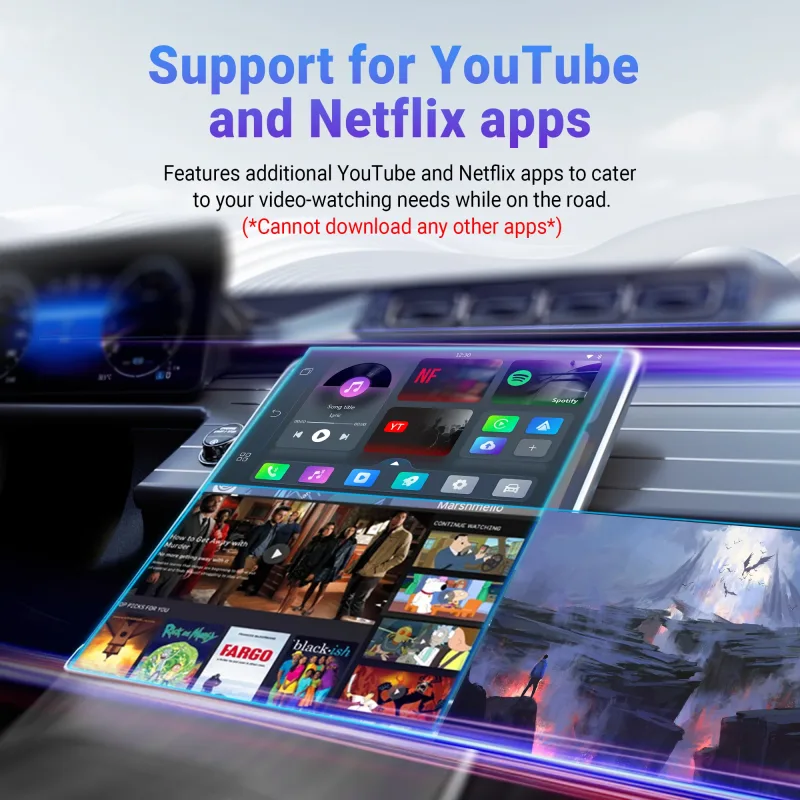 Ottocast Play2Video Pro Wireless CarPlay Wireless Android Auto Adap...