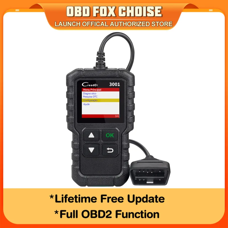 Launch X431 CR3001 Support Full OBDII/EOBD function Creader 3001 diagnostic tool Multilingual code reader scanner PK CR319 OM123 - image 1