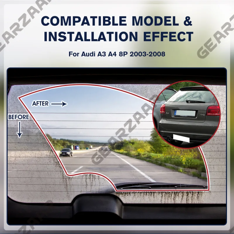 Rear Windscreen Wiper Blade Set for Audi A3 A4 image 6