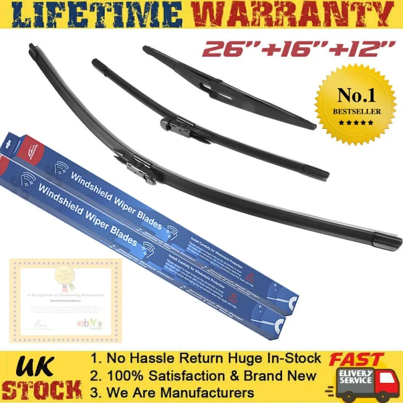Opel Windscreen Wiper Front + Rear Blades Kit for Vauxhall Opel Corsa D E 2006-2014 image 1