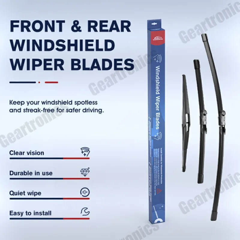 Opel Windscreen Wiper Front + Rear Blades Kit for Vauxhall Opel Corsa D E 2006-2014 image 3