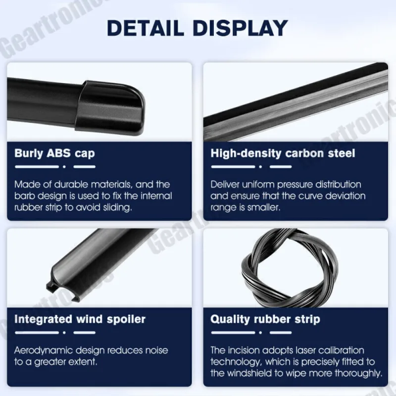 Opel Windscreen Wiper Front + Rear Blades Kit for Vauxhall Opel Corsa D E 2006-2014 image 4