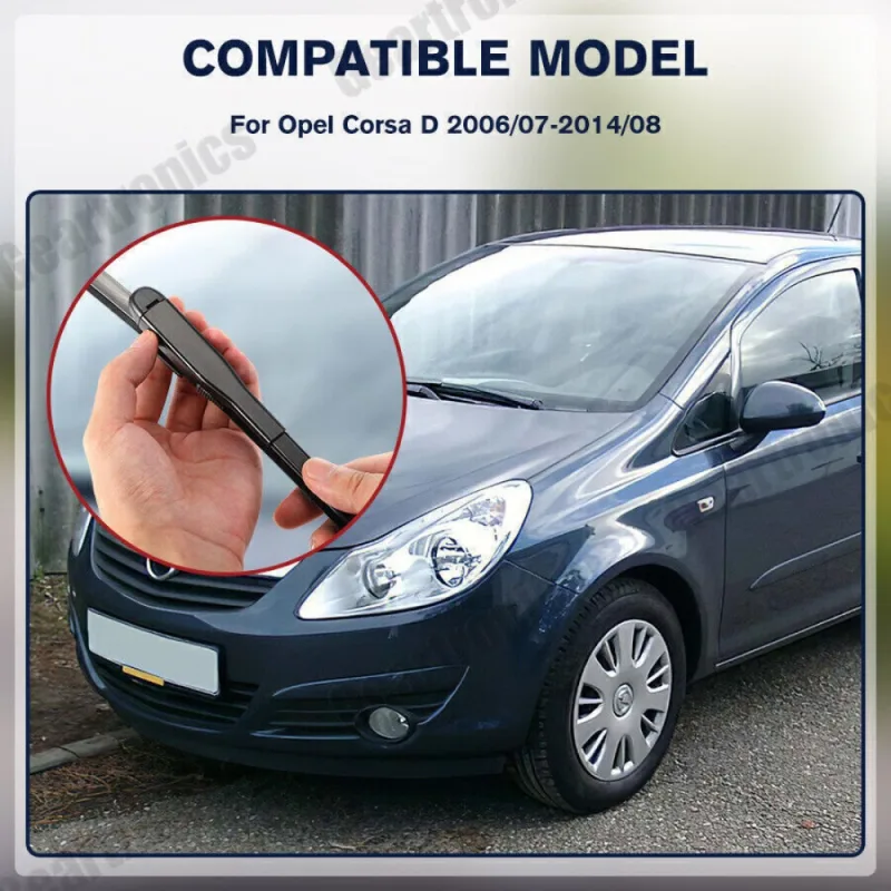 Opel Windscreen Wiper Front + Rear Blades Kit for Vauxhall Opel Corsa D E 2006-2014 image 6