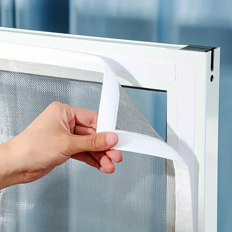 Summer mosquito proof door and window screens, available in various sizes (white) image 1