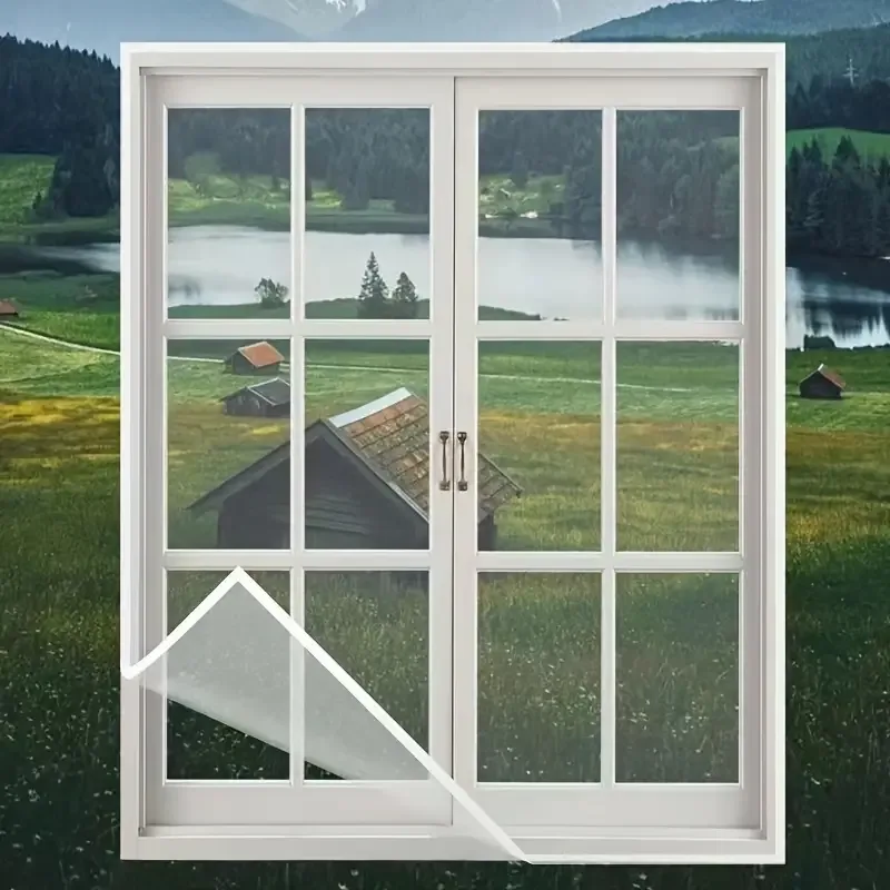 Summer mosquito proof door and window screens, available in various sizes (white) image 2