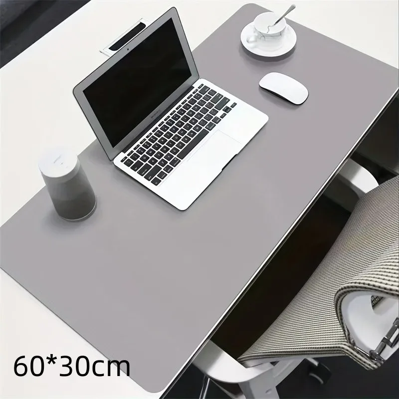 1 Pcs Large Size 600*300mm Office Desk Protector Mat PU Leather Waterproof Mouse Pad Desktop Keyboard Desk Pad Gaming Mo image 4