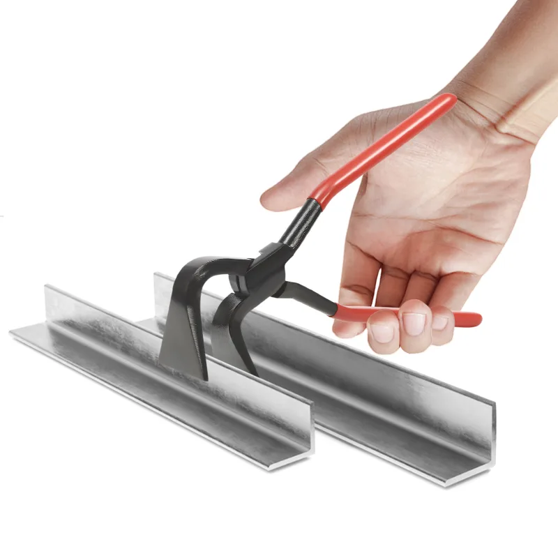 3-Piece Hand Seamers Sheet Metal Tools Sheet Metal Bending Pliers Set Straight 45° & 90° Metal Bender Tool image 2