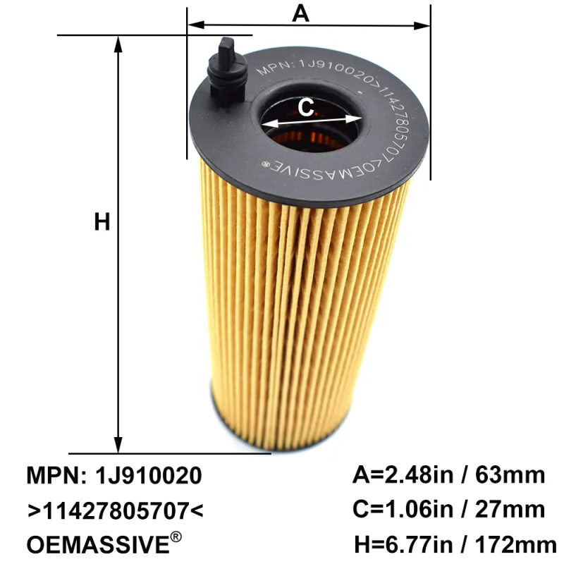 For BMW X1 X3 X5 X6 F11 E60 E81 E87 E90 E91 F10 2.0L 3.0 L 4.4L N47 N57 2006-2016  Car Acceesroies Engine Oil Filter 114 image 3