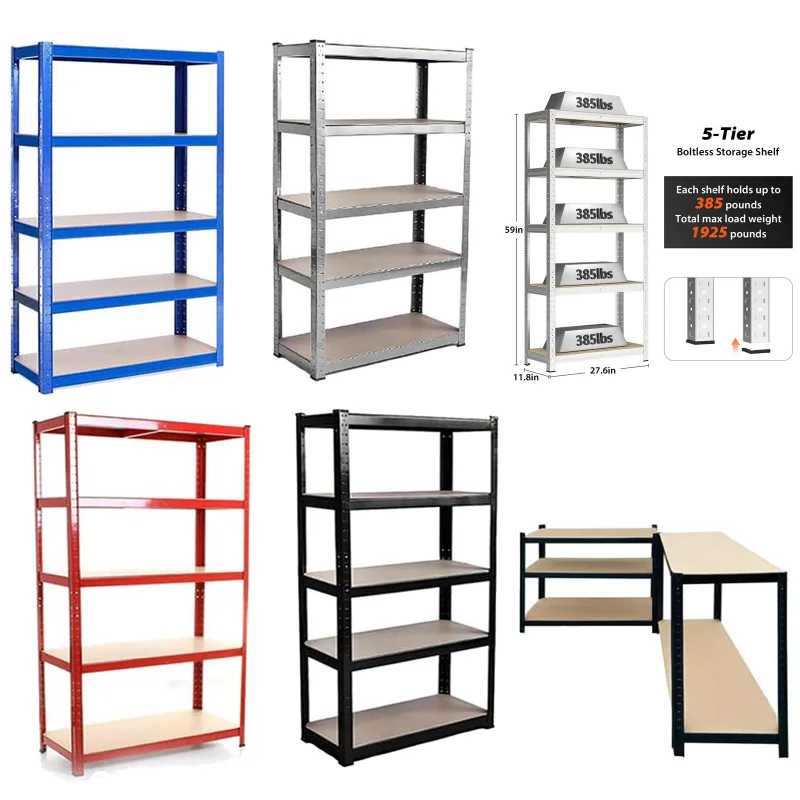 DayPlus Shelving Unit for Garage Shed Storage, 5 Tier Shelf Unit, Boltless Racking Adjustable Shelf Rack Unit Free Stand image 1