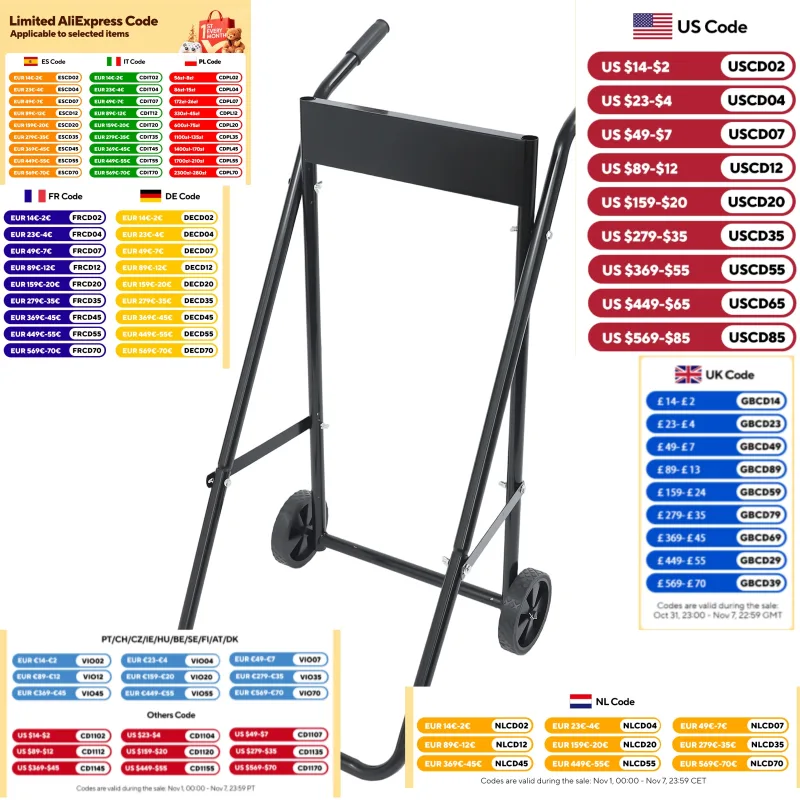 Foldable Boat Motor Stand and Trolley image 1