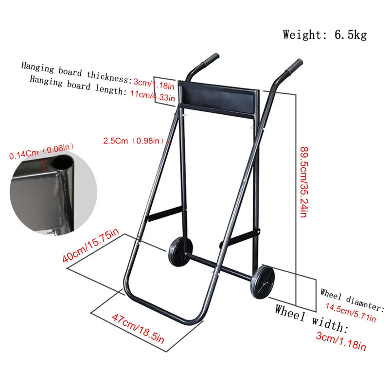 Foldable Boat Motor Stand and Trolley image 4
