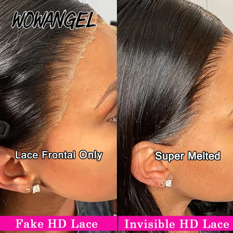 Wowangel 13x4 HD Lace Frontal Straight Human Hair image 2