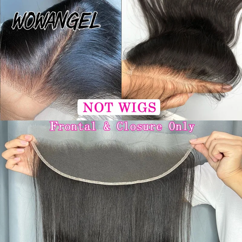 Wowangel 13x4 HD Lace Frontal Straight Human Hair image 3