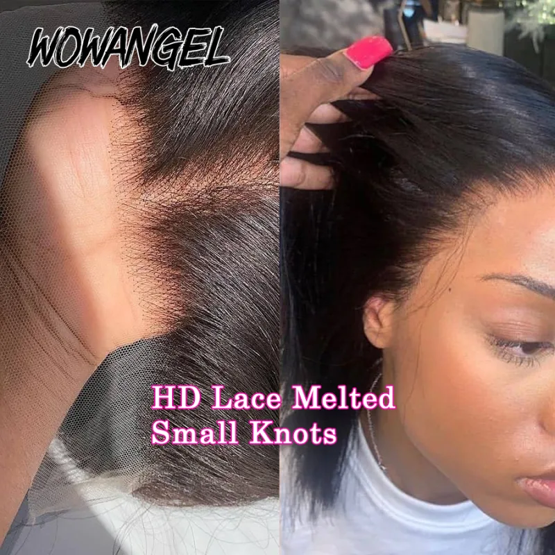 Wowangel 13x4 HD Lace Frontal Straight Human Hair image 5