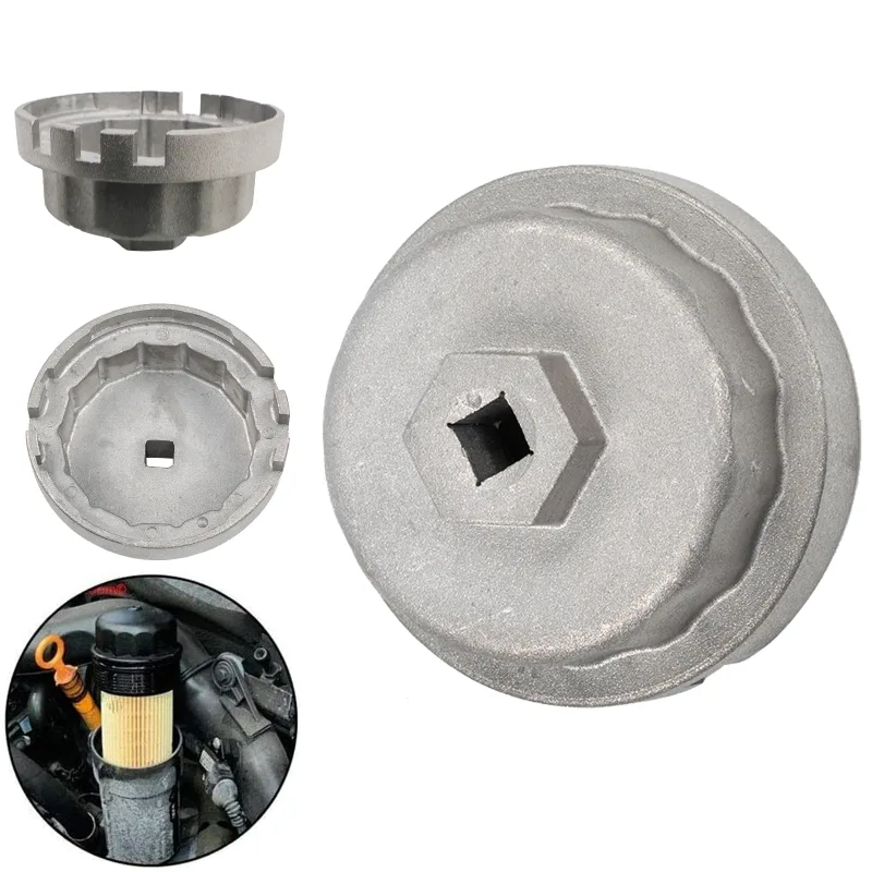 1Pc Car Oil Filter Wrench 14 Flutes Air Filter Tools Car Accessories Repair Parts For Toyota Rav4 Auris Lexus GS300 GS46 image 2