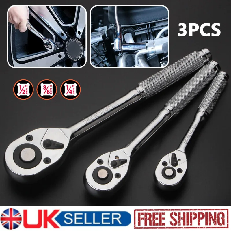 3pc Telescopic Ratchet Set 1/4 3/8 1/2 image 1