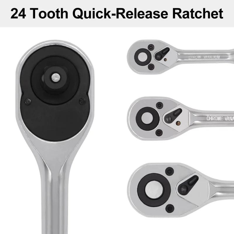 3pc Telescopic Ratchet Set 1/4 3/8 1/2 image 4