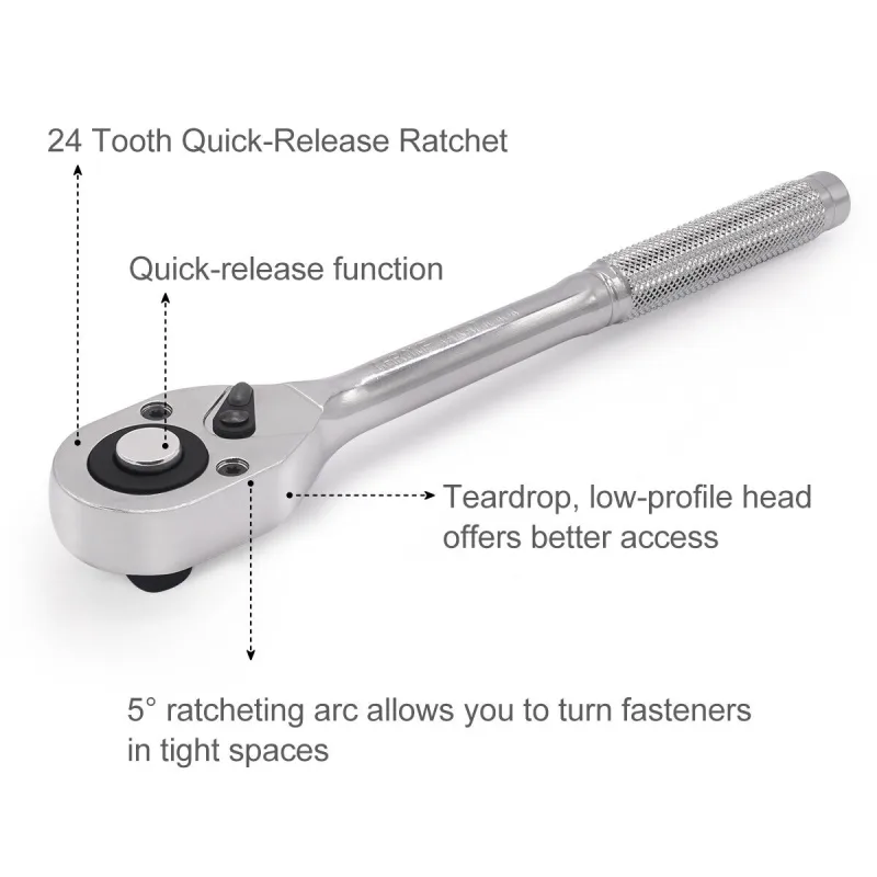 3pc Telescopic Ratchet Set 1/4 3/8 1/2 image 5
