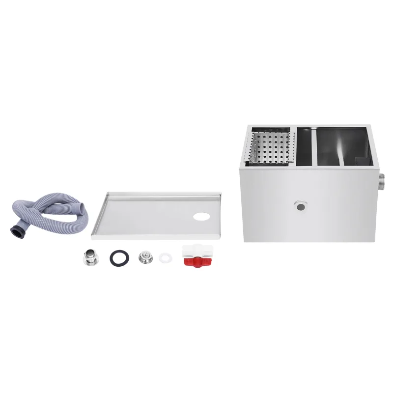Grease Trap Interceptor Stainless Steel Waste Water Fat Separator Oil Separator for Kitchen image 5