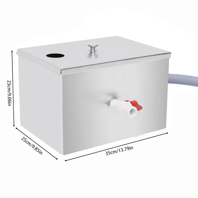 Grease Trap Interceptor Stainless Steel Waste Water Fat Separator Oil Separator for Kitchen image 6