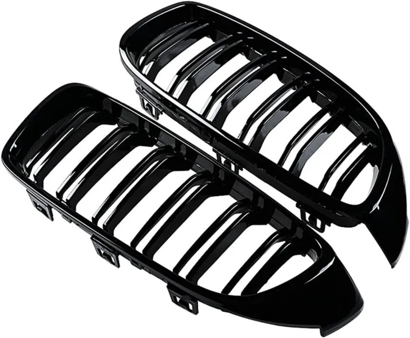 For BMW F32 F33 F36 4 Series Gloss Black Kidney Grill Grille Twin Bar M4 Style image 3