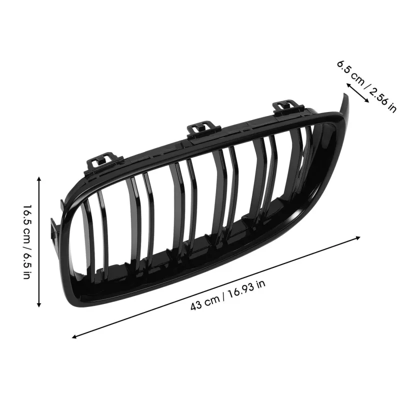 For BMW F32 F33 F36 4 Series Gloss Black Kidney Grill Grille Twin Bar M4 Style image 5