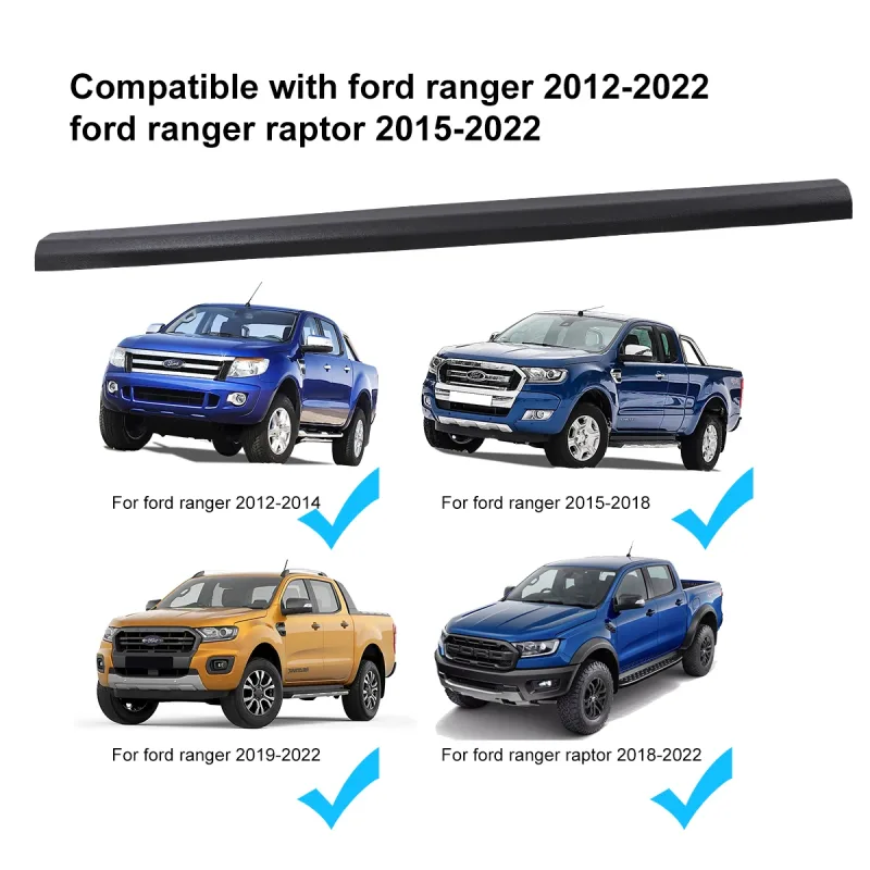 RAIL GUARD CAP PROTECTOR REAR COVER TAIL GATE TRIM FOR FORD RANGER WILDTRAK 2012-2022 PX PX2 PX3 XLT T6 T7 T8 Car Auto P image 6