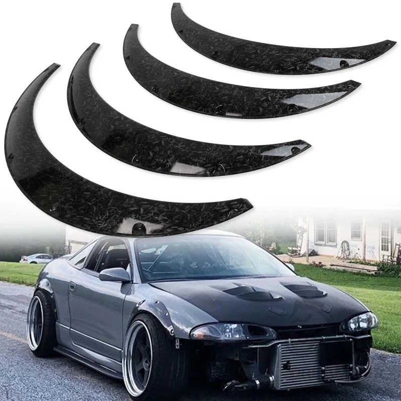 4PCS Universal Car Wide for Fender Flares Wheel Arches Extension Mud Mudguards Extra Wide Body Wheel Arches image 1