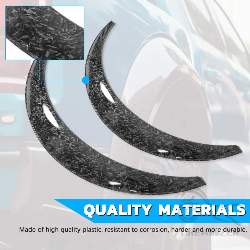 4PCS Universal Car Wide for Fender Flares Wheel Arches Extension Mud Mudguards Extra Wide Body Wheel Arches image 6