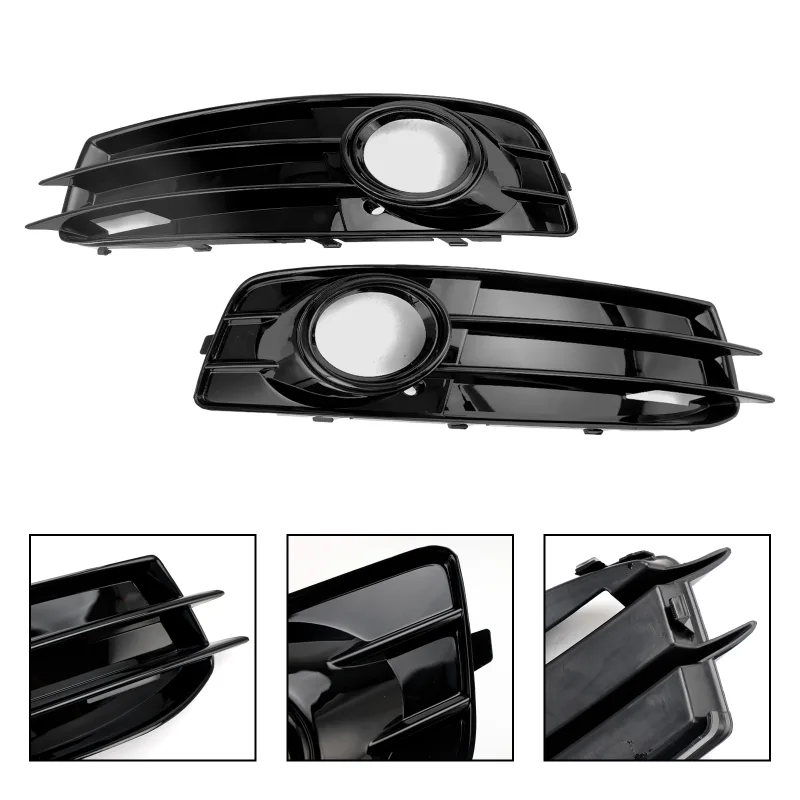 Artudatech Front Lower Bumper Grille Fog Light Cover Fit Audi A3 8P S-Line 2009-2012 image 2