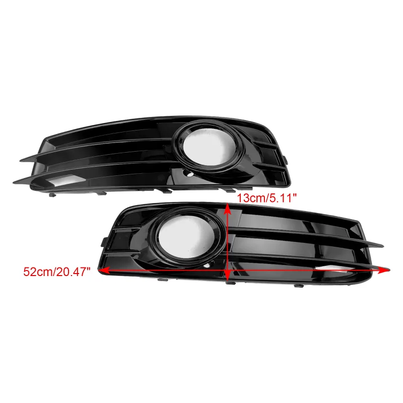 Artudatech Front Lower Bumper Grille Fog Light Cover Fit Audi A3 8P S-Line 2009-2012 image 3