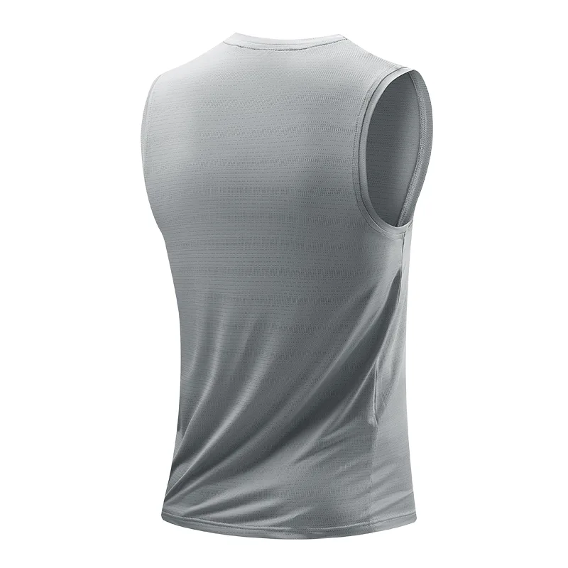 CHRLCK Men's Running Vest Quick Drying Gym Tank top Men Fitness Sleeveless Shirt Male Mesh Breathable Fitness Sports Vest - image 2