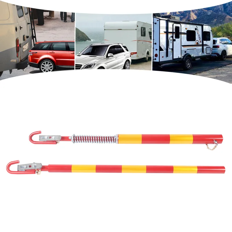 5000Kg 5 Ton Steel Towing Bar Pole Recovery Tow Pole For Car Van Truck Towpole Non-slip And Wear-resistant with Locking  image 1