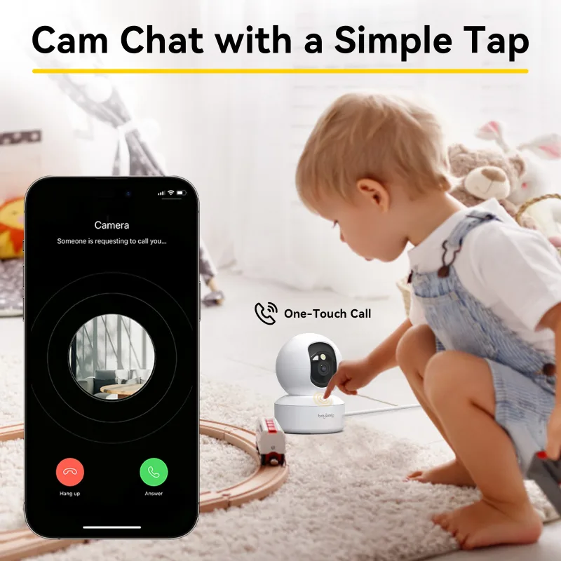 BoyKeep 3MP 5G/2.4GHz WiFi Indoor Home Security IP Smart Baby Monitor Camera Automatic Tracking 24/7 Video Surveillance  image 3