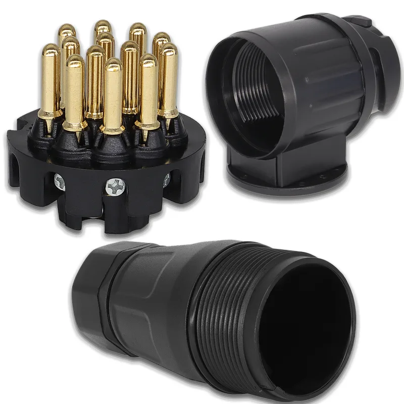 12V 13 Pin Trailer Plug Durable 13 Pole Electrical Caravan Wiring Connector Towing Bar Socket Adapter Car Truck RV Acces image 2