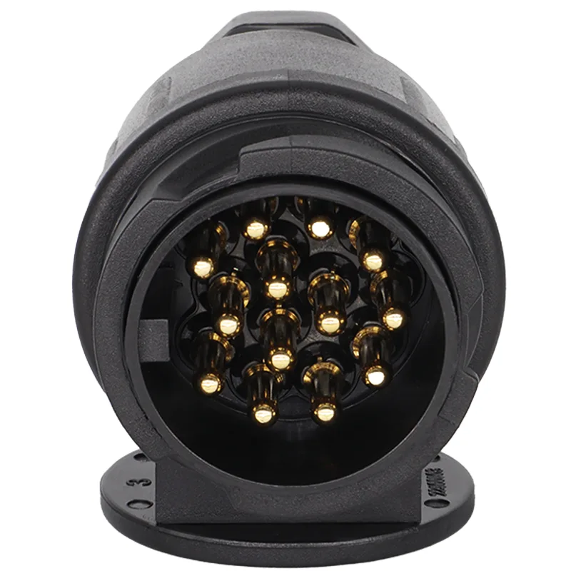 12V 13 Pin Trailer Plug Durable 13 Pole Electrical Caravan Wiring Connector Towing Bar Socket Adapter Car Truck RV Acces image 3