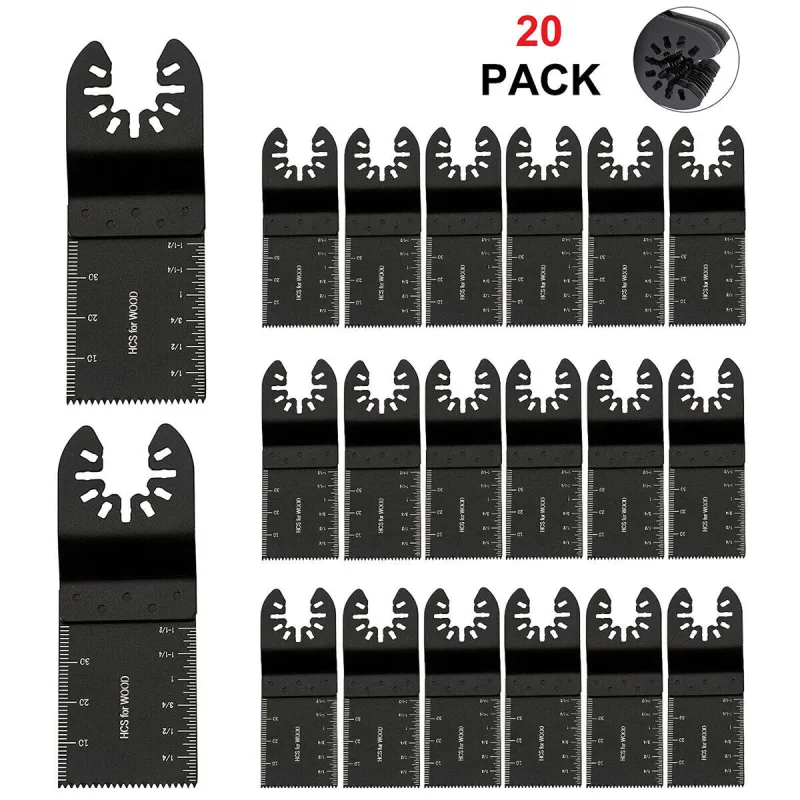 20-Piece Multi-Purpose Oscillating Saw Blade Set image 1