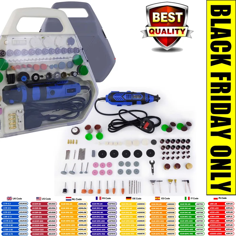 PRO. 252pcs Mini Drill Accessories Kit Abrasive Rotary Tool Accesorios Bits Blades Discs Set for Dremel Sanding Cutting  image 1