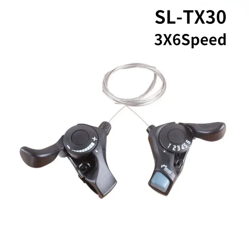 SHIMANO Tourney SL TX30 Bicycle Shift Lever 6/7s 18/21 Speed tx30 shifters Inner gear cable included  shifter 3 speed image 2