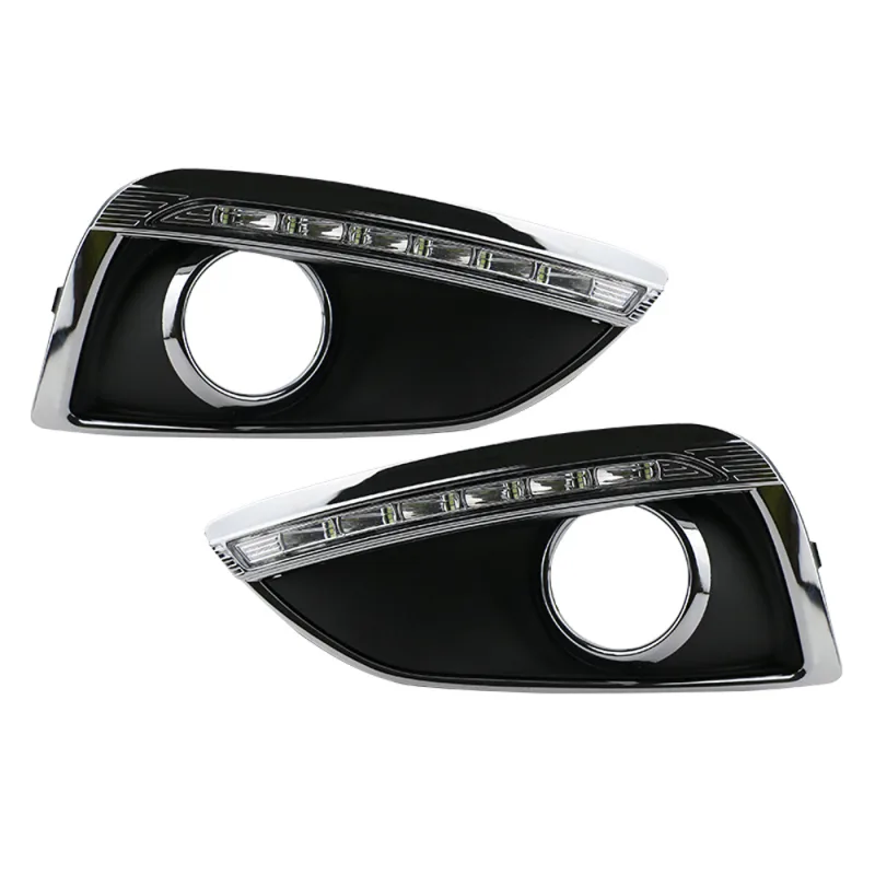 3 Color LED DRL Daylight Fog Lamp for Hyundai IX35 Tucson Facelift 2010 2011 2012 2013 Daytime Running Light with Turn S image 2