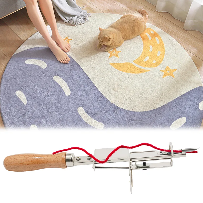 Household Cleaning Accessories Manual Carpet Tufting Tool Wear-Resistant Easy to Clean for Tuft Kits/ Carpets/Wool Jenni image 1