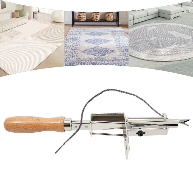 Household Cleaning Accessories Manual Carpet Tufting Tool Wear-Resistant Easy to Clean for Tuft Kits/ Carpets/Wool Jenni image 6