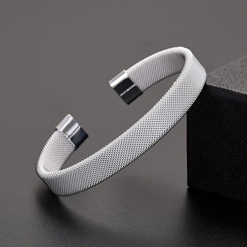 Trendy 925 Sterling Silver Bangles Bracelet Charms Cute Open for Women Fashion Jewelry Adjustment Size Cuff Wedding Part image 6