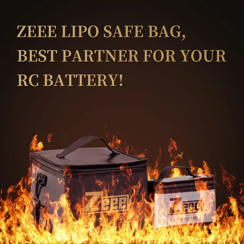 2 Size Zeee Lipo Bag Fireproof Explosionproof Portable RC Car Lipo Battery Storage Safety Bag Specialized Fire Guard Acc image 6