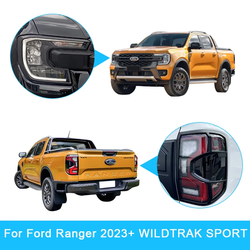 Tail Light Covers for Ford Ranger Wildtrak Sport 2022+ image 2