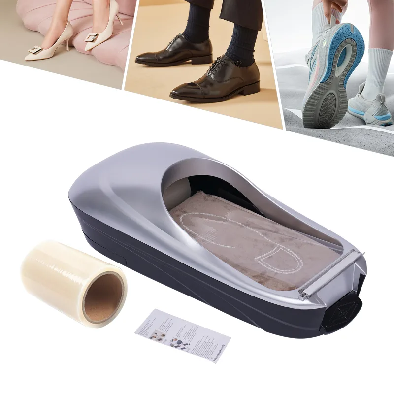 Automatic Shoe Cover Machine, Disposable Home Shoe Film Machine with 500 Shoe Films image 2